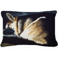 thumbnail image 1 of Day Dreamer German Shepherd Fabric Decorative Pillow, 1 of 1