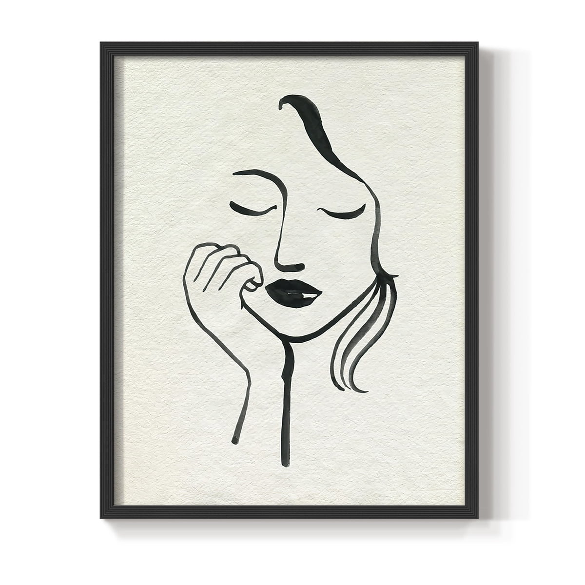 Day Dreamer I Framed Print in Black Solid Wood Framed Print No Nail Hanging