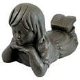 thumbnail image 1 of Day Dreaming Girl Statue – Natural Bronze Appearance – Made of Resin – Lightweight – 16” Height, 1 of 3