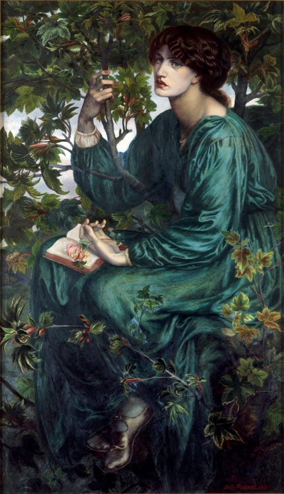 Day Dreams Famous Paintings 1913 Canvas Art - Dante Gabriel Rossetti (18 x 24)