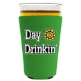 thumbnail image 1 of Day Drinkin' Pint Glass Coolie (Neon Green), 1 of 3
