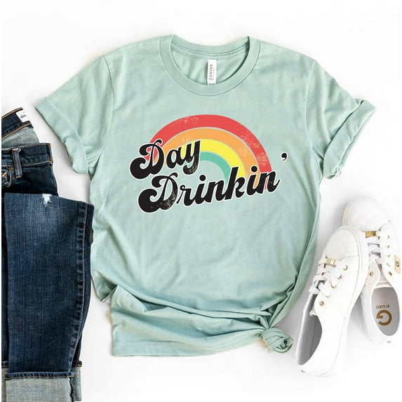 Day Drinking T-shirt Lover Shirt Alcohol Gift Dreamer Tee Lake Top Women Christmas T-shirts For Funny Summer Her Drinker Party