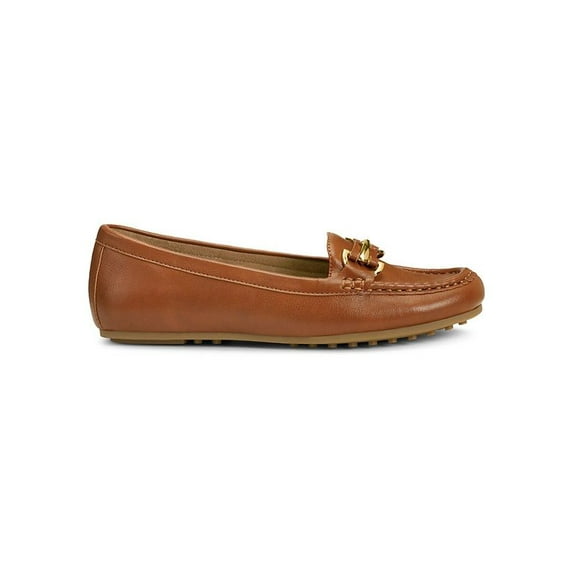 Day Drive Faux Leather Loafers - Dark Tan