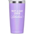 thumbnail image 1 of Not A Day Over Fabulous - 20 Oz Stainless Steel Insulated Tumbler Cup with Lid- 21st 30th 40th 50th 60th 70th Birthday Gifts for Women Her Mom Grandma Friend Gift Ideas (Violet), 1 of 6