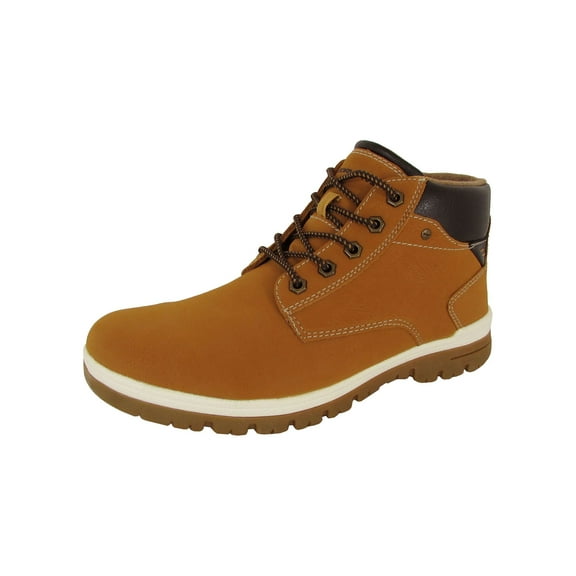 Day Five Mens Casual Lace Up Ankle Work Boot Shoes, Yellow, US 11.5