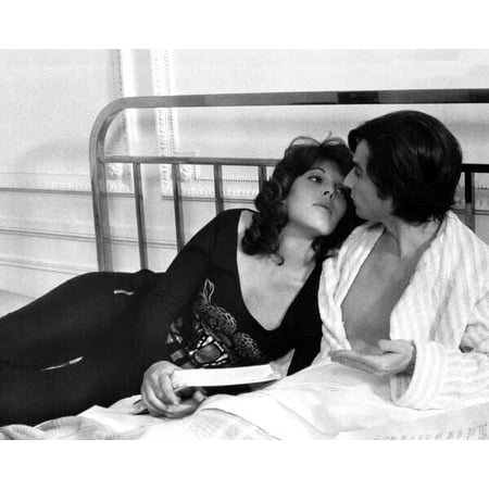 Day For Night 1973 Jacqueline Bisset in bed with Jean-Pierre Leaud 24x36 poster
