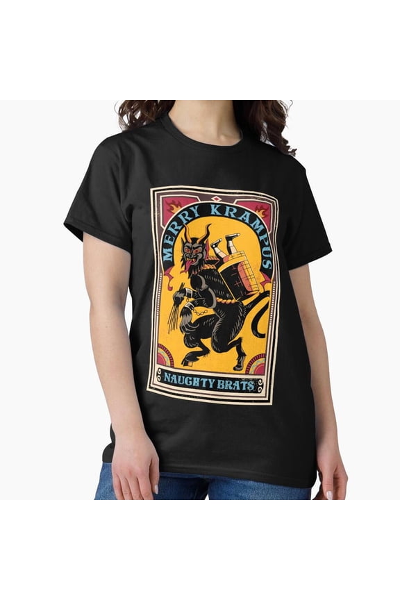Day Gifts Merry Krampus Christmas Gift, Halloween Holiday Themed G28936 Unisex T-Shirt, Up to Size 5XL