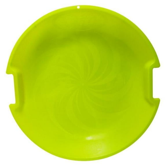 Day Glow Super V Saucer Disc Sled - Neon Lime