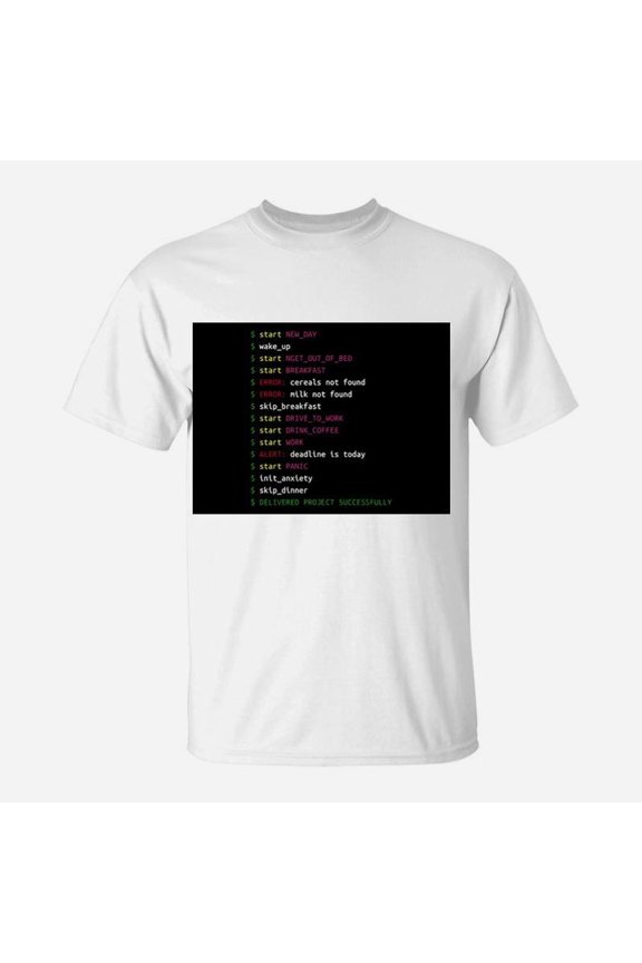 Day In The Life Of A Programmer Coding Geek Gift TShirt