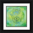 thumbnail image 1 of Day, Kellie 15x15 Black Ornate Wood Framed with Double Matting Museum Art Print Titled - Hamsa Eye, 1 of 4