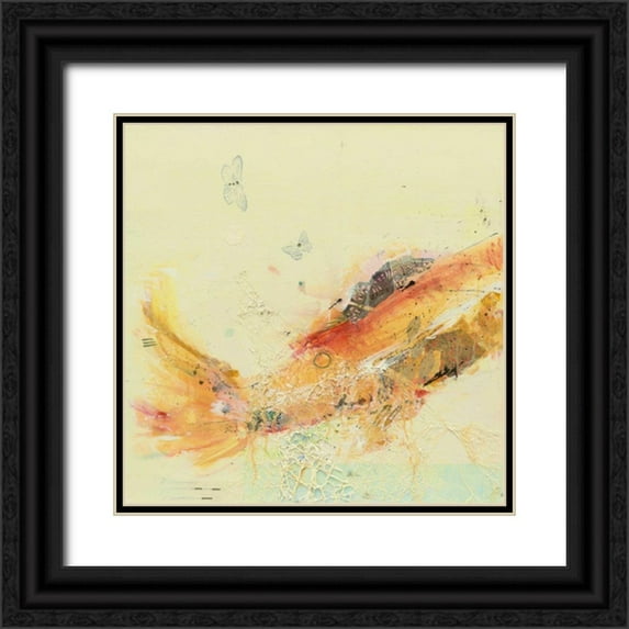 Day, Kellie 20x20 Black Ornate Wood Framed with Double Matting Museum Art Print Titled - Fish in the Sea I