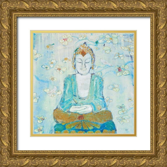 Day, Kellie 26x26 Gold Ornate Wood Framed with Double Matting Museum Art Print Titled - Buddha Square