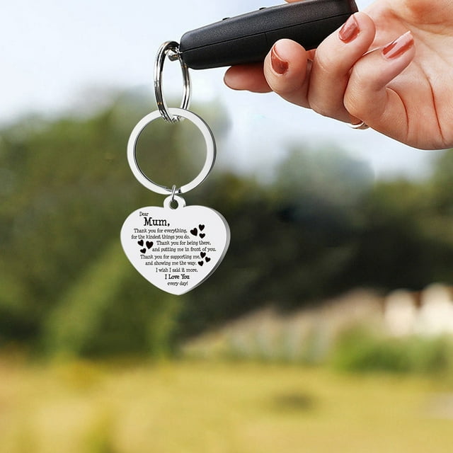 Day Keychain For Mom Stainless Steel Keychain Style And Meaningful