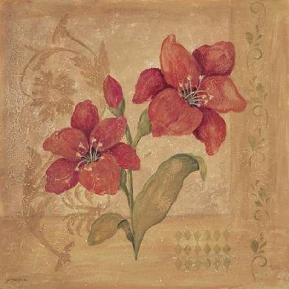 Day Lilies Canvas Art - Jo Moulton (24 x 24)