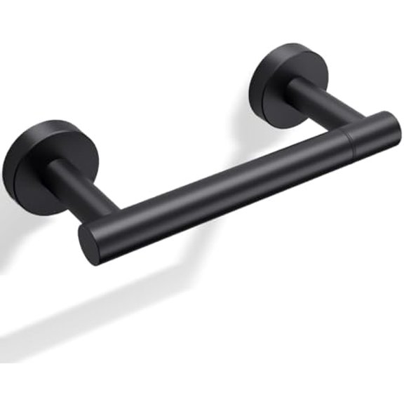 Day Moonâ„¢ Matte Black Toilet Paper Holder - Wall Mount Modern Roll Holder for Bathroom