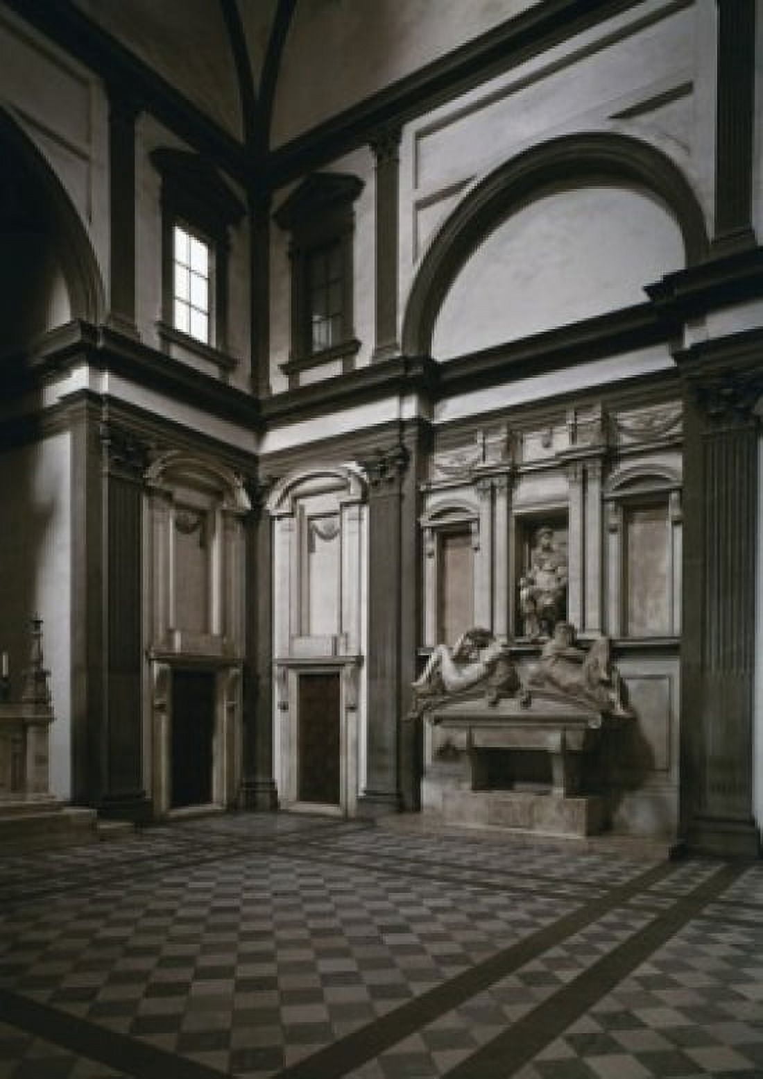 The Day & Night 1520-36 Michelangelo Buonarroti (1475-1564 Italian) Marble Sculpture Medici Chapel Florence Italy Canvas Art - Michelangelo Buonarroti (18 x 24)