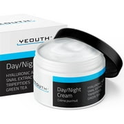 Day Night Cream for Face with Hyaluronic Acid, Copper Tripeptide-1 & Snail Mucin, Day and Night Cream Moisturizer Face Cream, Anti Aging Face Cream for Women, Wrinkle Cream for Face by YEOUTH 4oz