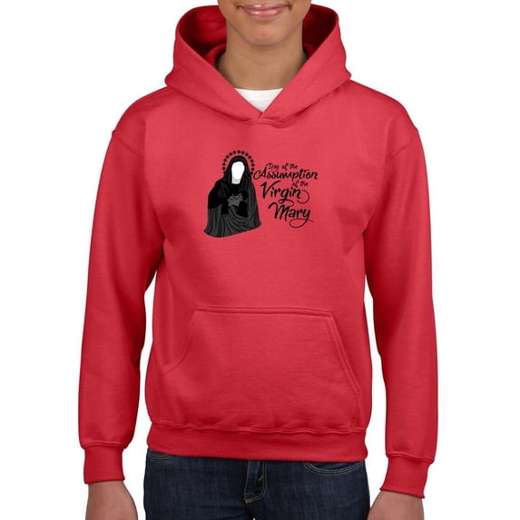 Day Of Assumption Virgin Mary Hoodie Juniors -Image by Shutterstock, x-Large