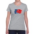 thumbnail image 1 of Day Of Independence Shaped T-Shirt Women -Image by Shutterstock, Female Medium, 1 of 4