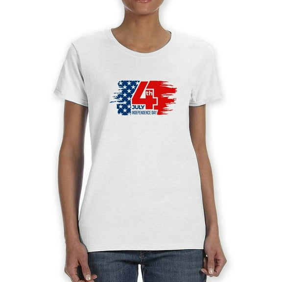 Day Of Independence Shaped T-Shirt Women -Image by Shutterstock, Female Medium