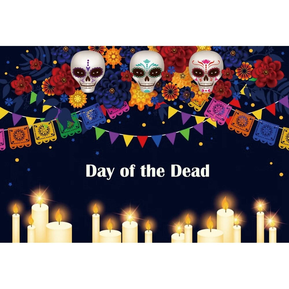 Day Of The Dead Backdrop Mexican Skull Photography Photocall Background
