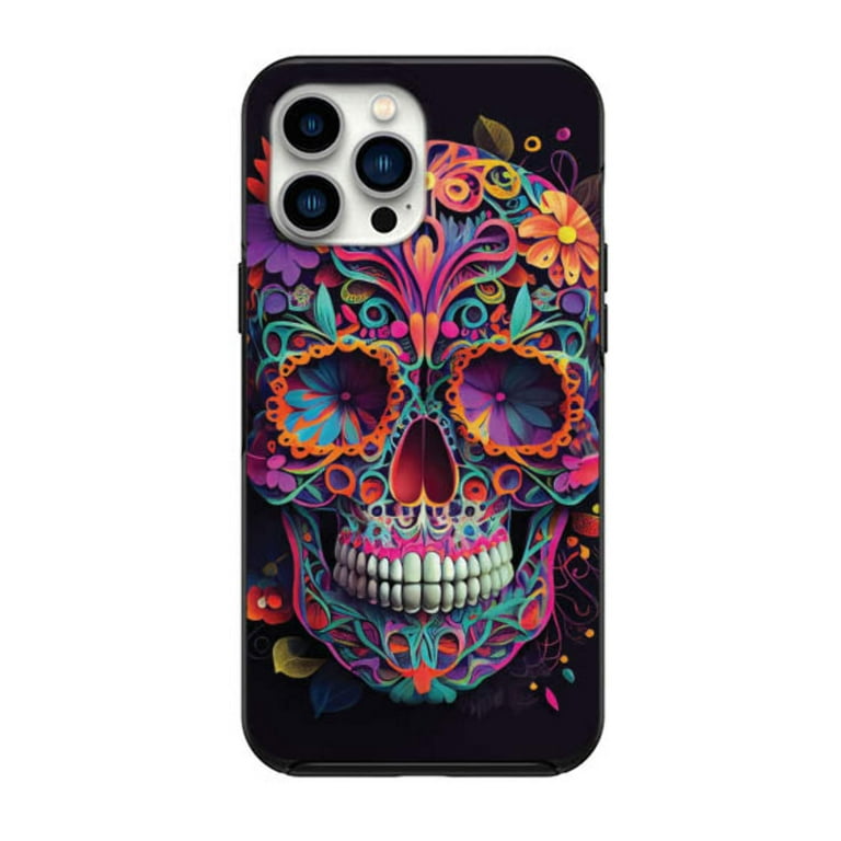 Day Of The Dead Beautiful Skull Candy Case for iPhone 14 14 pro 14pro max 13 12 11 Pro Max Case iPhone 13 12 Mini XS Max XR 6 7 Plus 8 Plus