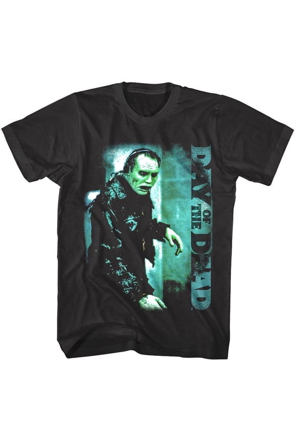 Day of the Dead Bub Headphones Men's T Shirt (Black, AdultS)