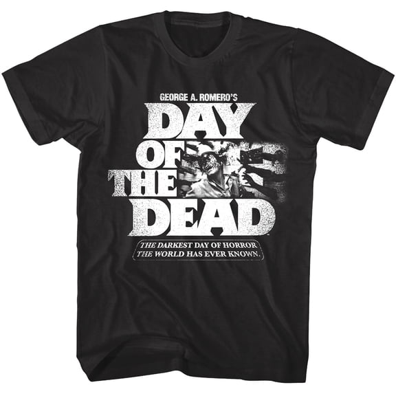 Day of the Dead Darkest Day of Horror Men's T Shirt (Black, Big&TallXLT)