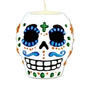 Day Of The Dead Male Tea Light Holder (tea light not included) Party Accessory (1 count) (1/Pkg)