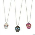 thumbnail image 1 of Day Of The Dead Necklaces - Party Favors - 12 Pieces, 1 of 2