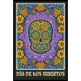 thumbnail image 1 of Day Of The Dead - Skull Laminated & Framed Poster (24 X 36), 1 of 1