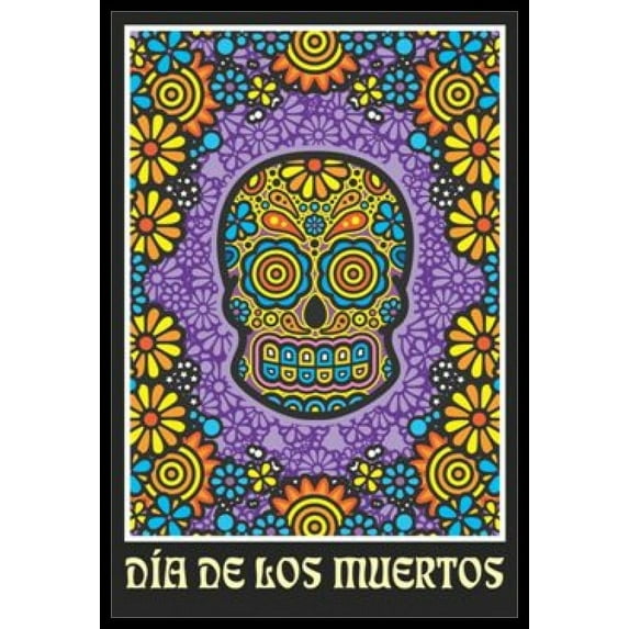 Day Of The Dead - Skull Laminated & Framed Poster (24 X 36)