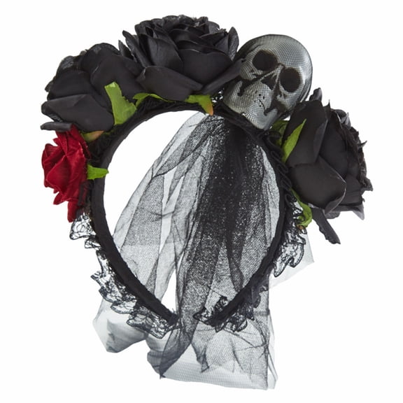 Day Of the Dead Headband Headband Goth Headpiece Halloween Skull Headband For Women Punk Headband Gothic Headband