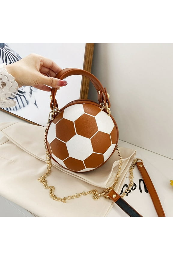 Day Packs Backpacks Hiking Personalized Round Female Bag Chain Football Bag All-match Satchel Small Bag