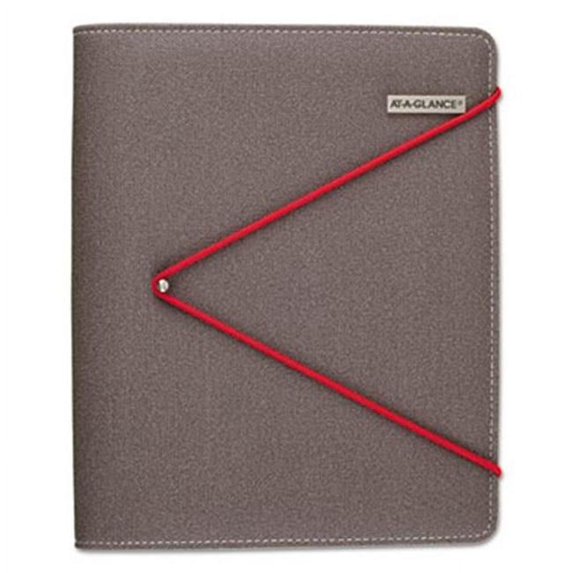 Day Runner DR110704013 4.87 x 8 in. Bungee Closure Organization Starter Set, Gray