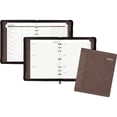 thumbnail image 1 of Day Runner Harrison Day Planner - 1 Year - 8 1/2" x 11" Sheet Size - 3-ring - Zippered Closure - Brown - Card Slot, Business Card Holder, Pen Loop, Pocket, Notepad, Phone Directo | Bundle of 2 Each, 1 of 1