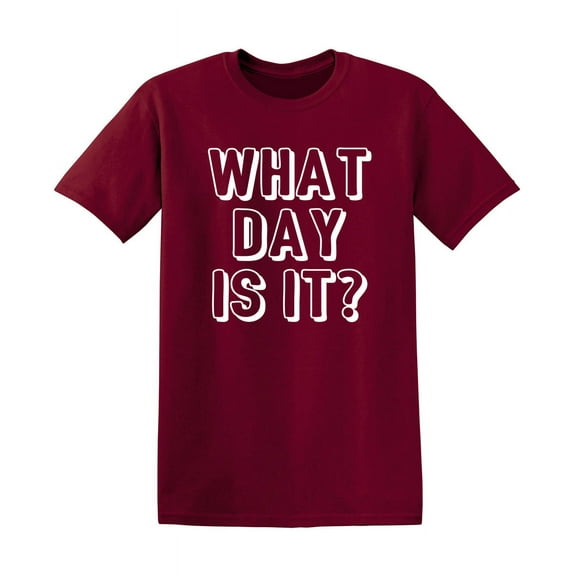 What Day Is It Sarcastic Sarcastic Premium T Shirt Adult Humor Funny Saying Graphic Tee For Xmas Pre Birthday Anniversary Gift Hilarious Novelty Tshirt