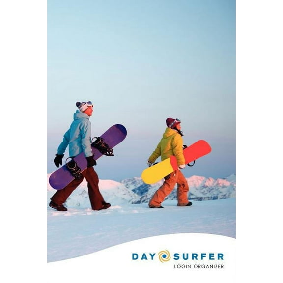 Day Surfer Login Organizer (Snowboarders at Sunrise) (Paperback)