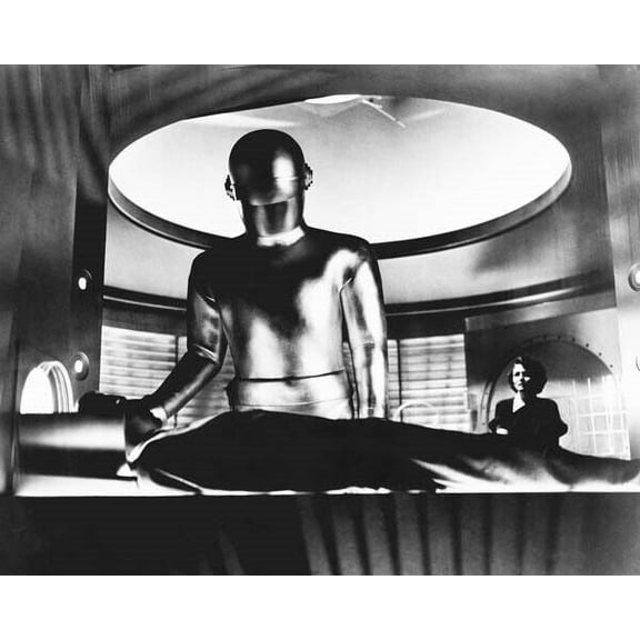 Day The Earth Stood Still Gort Michael Rennie on bed Patricia Neal 8x10 photo