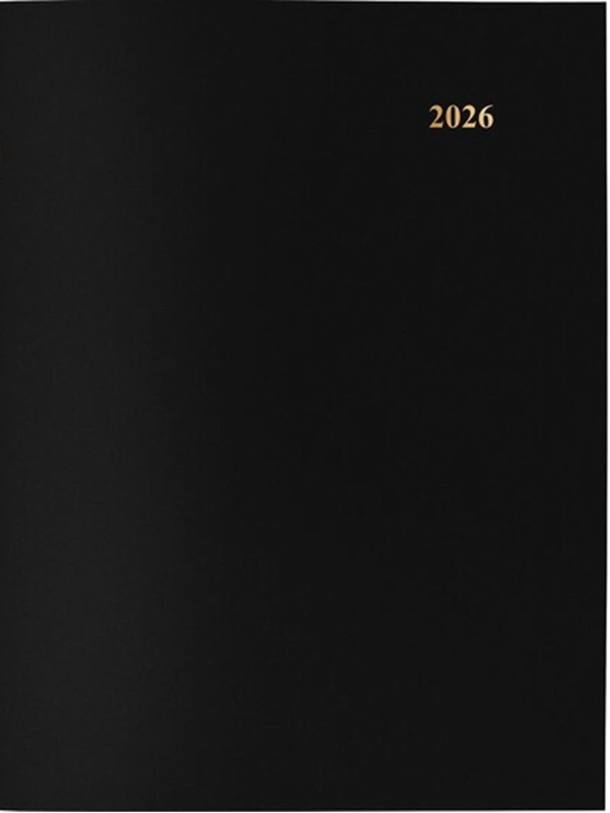 Day-Timer 2026 Monthly Planner Notebook, Black, Large, 8 1/2" x 11"