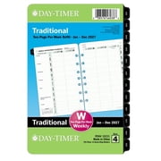 Day-Timer Jan 2027   Dec 2027 Two Page Per Week Vertical Column Planner Refill, Loose-Leaf, Desk Size, 5 1/2" x 8 1/2" Extras