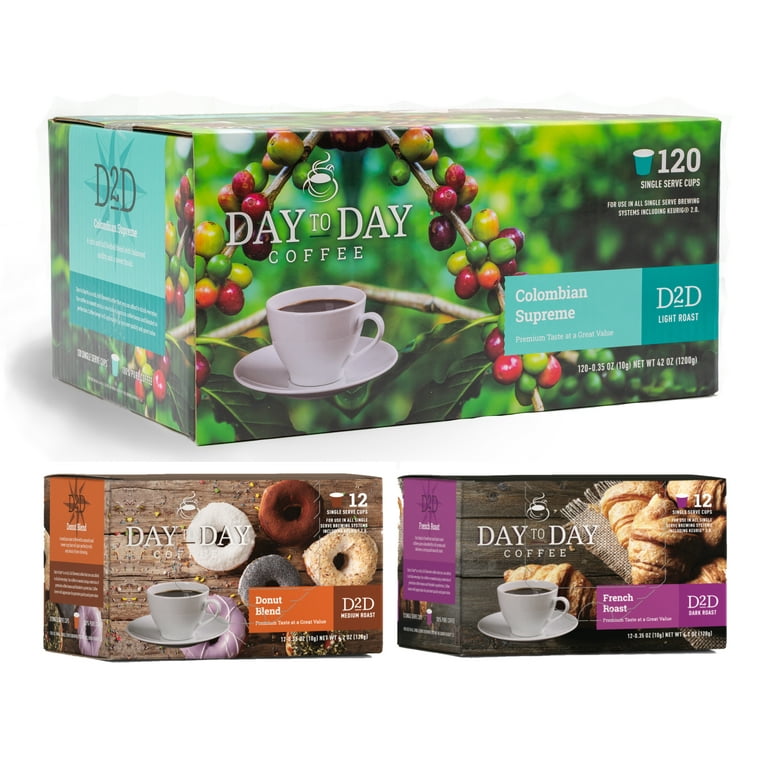 Day To Day Colombian Supreme 120 Count Single Serve Coffee Cups 