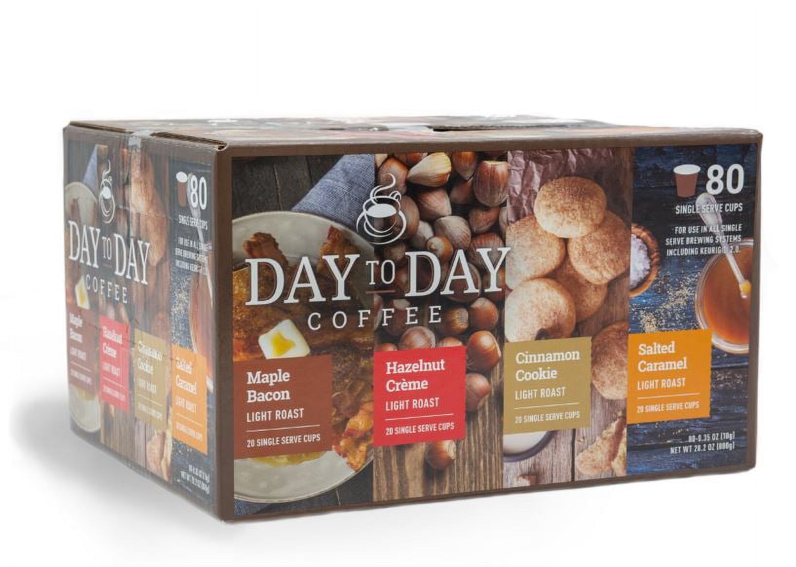 Day To Day Flavor Variety 80 Count Single Serve Coffee Cups, Fits Keurig K Cup Brewers