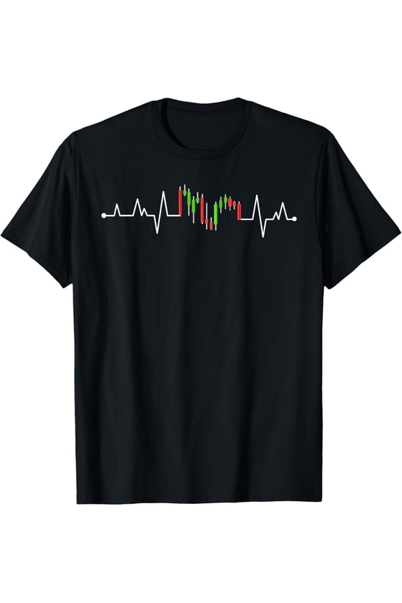 Day Trading Stock Exchange Share Price Heartbeat Trader T-Shirt