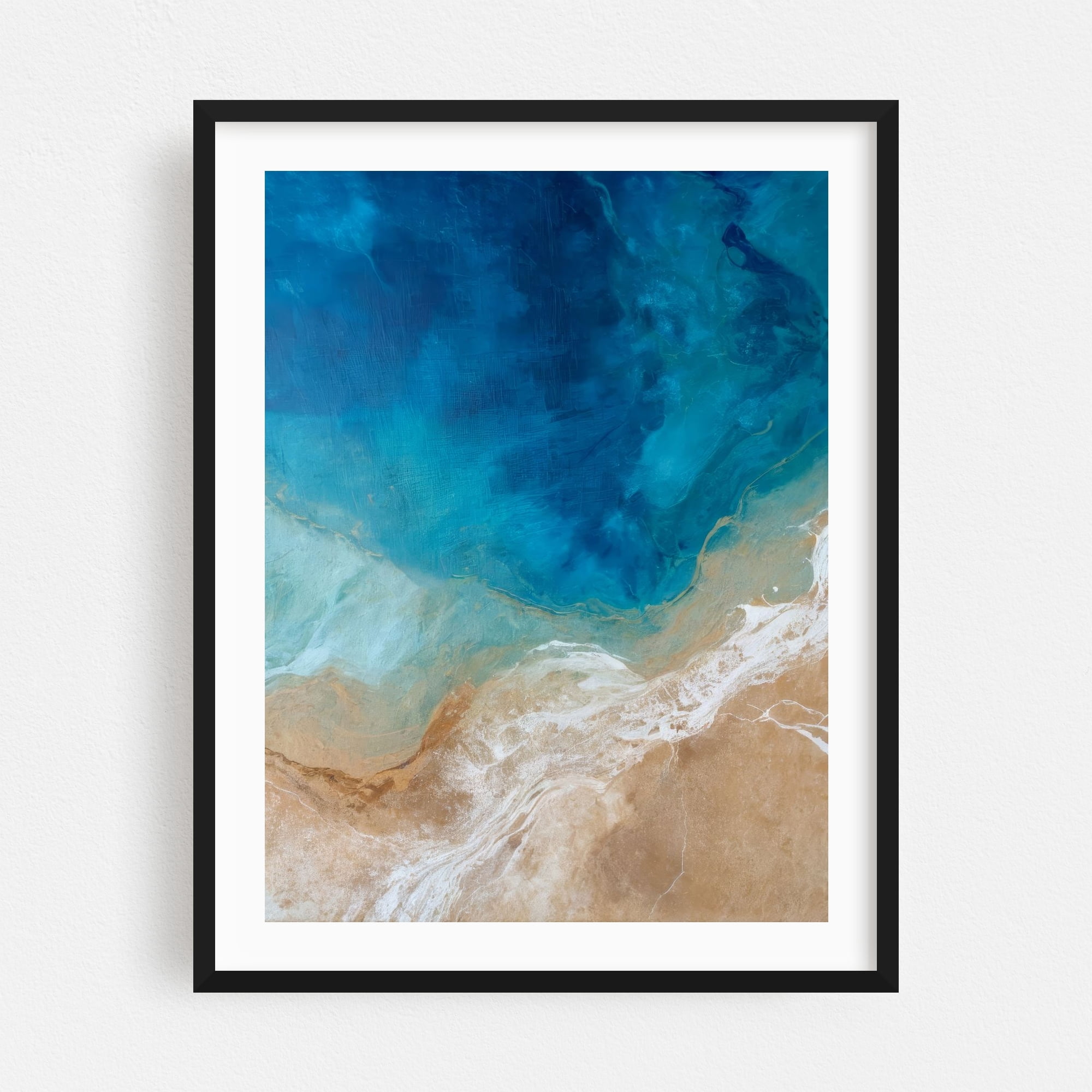 Black And White Wall Art - Sea And Beach In Sunrise Prints Wooden Framed 12x12 Inches Pictures Seascape Artwork 4pcs Boat Scenery Card Paper Paintings