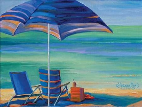 Day at the Beach I Canvas Art - Kathleen Denis (18 x 24)