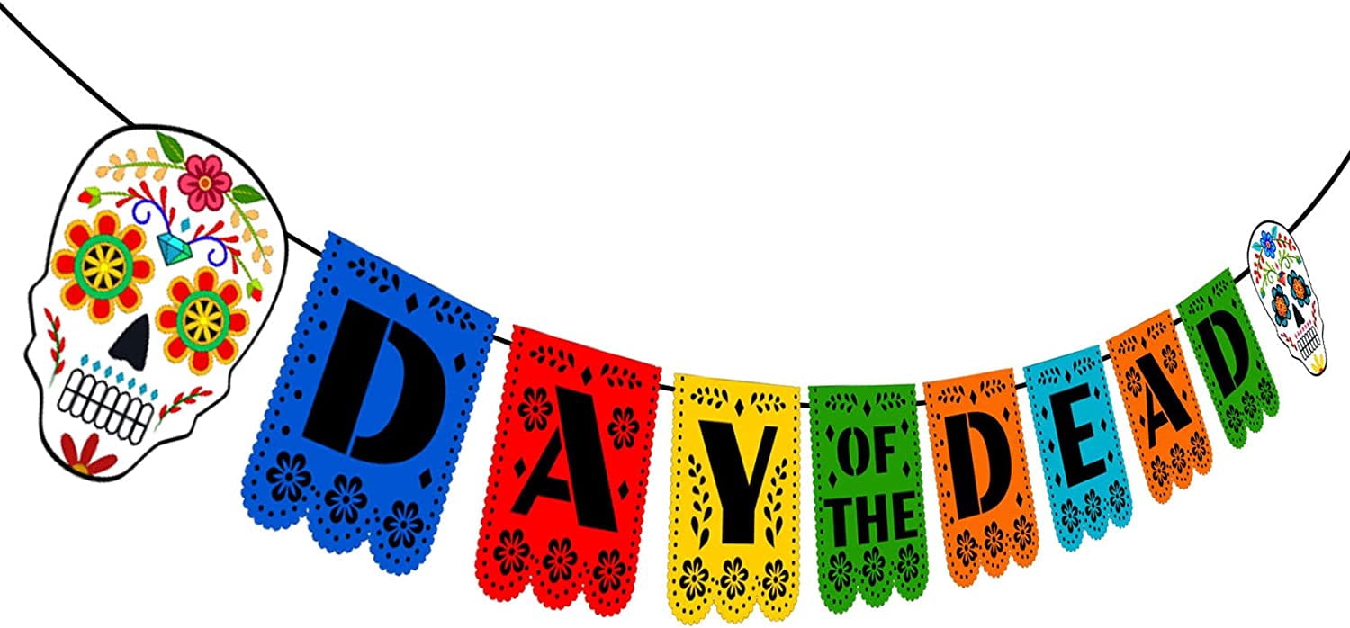 Day of The Dead Decorations Dia De Los Muertos Banner and Party
