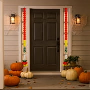 Day of The Dead Decorations Set,Mexican Party Banners Papel,Artificial Marigold Garland for Diwali Altar Decor