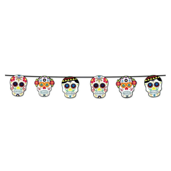 Day of The Dead Garland Decor - Party Supplies - 1 per pack