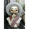 thumbnail image 1 of Day of The Dead General Pancho Villa Skull Skeleton Bust Mini Figurine, 1 of 8